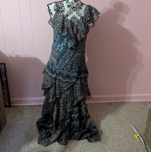 Robbie Bee Signature Blue Dress - Picture 1 of 8